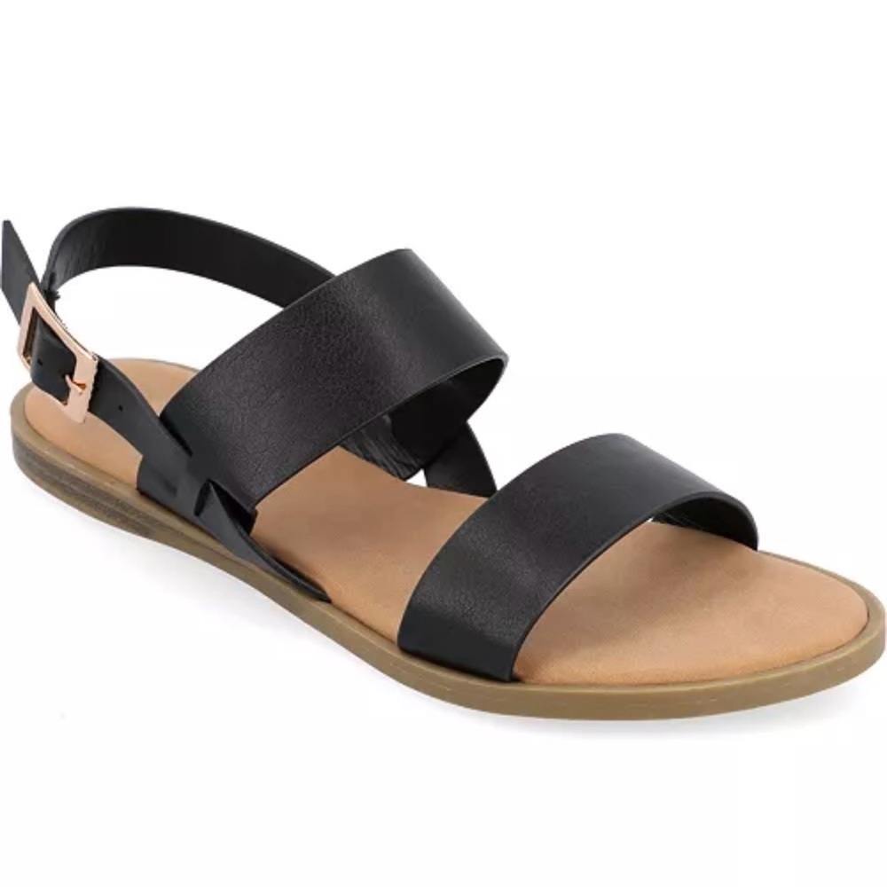 NWT Journee Collection
Women's Lavine Double Strap Flat Sandals
